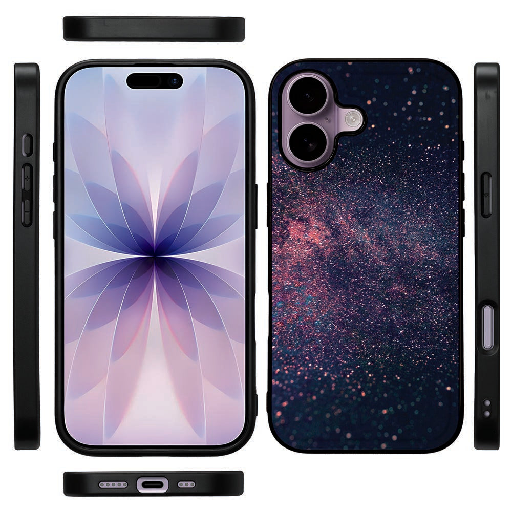 iPhone 17 TPU Hoesje Stars hoesje sterren design voorkant zijkanten