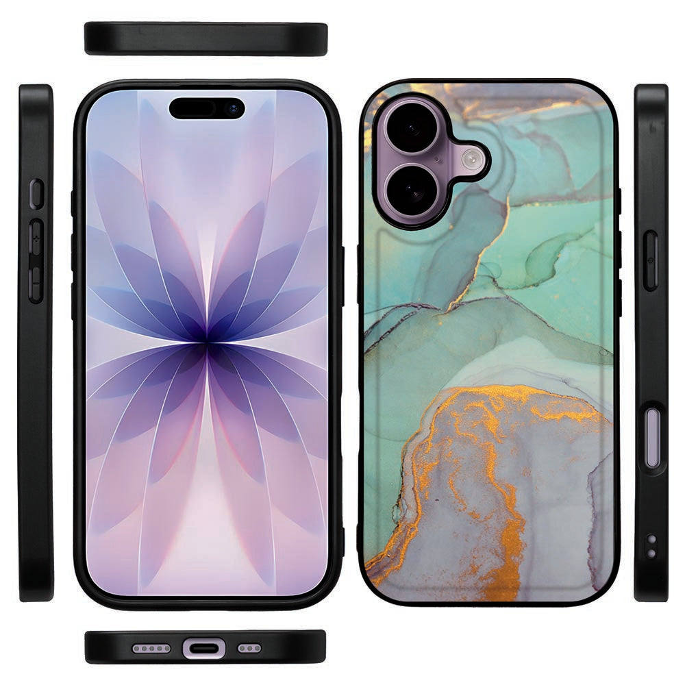 iPhone 17 Backcover Hoesje Watercolor Mix backcover zwart design watercolor