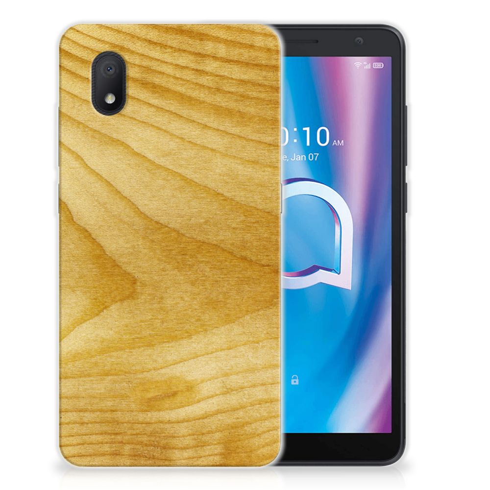 Alcatel 1B (2020) Bumper Hoesje Licht Hout B2C Telecom