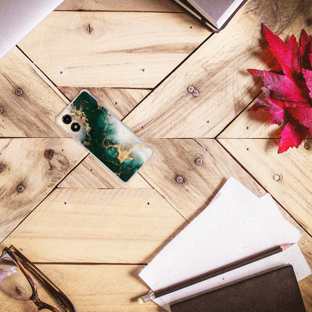 Anti-Shock Hoesje voor Motorola Moto G24 | G24 Power | G04 Marmer Groen B2C Telecom