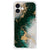 iPhone 16 Plus Anti-Shock Hoesje Marmer Groen achterkant