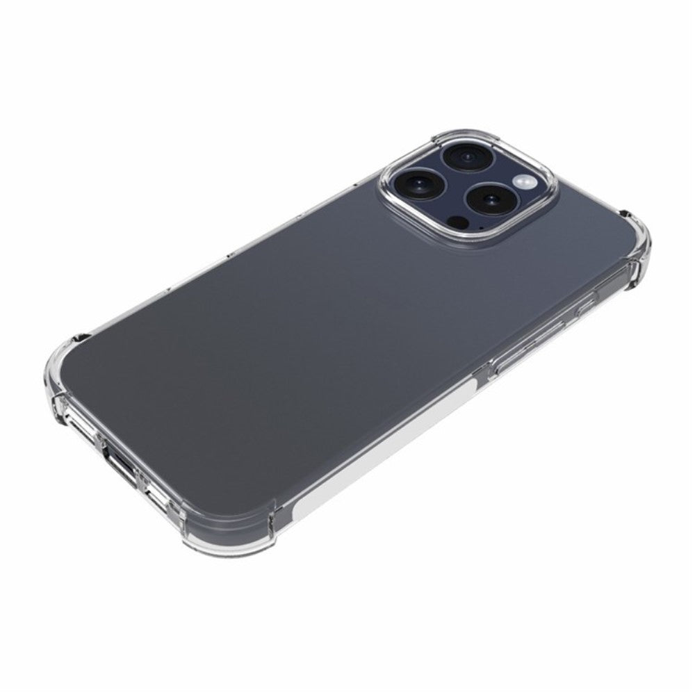 Apple iPhone 16 Pro Max Anti-shock Back Cover Transparant achteraanzicht