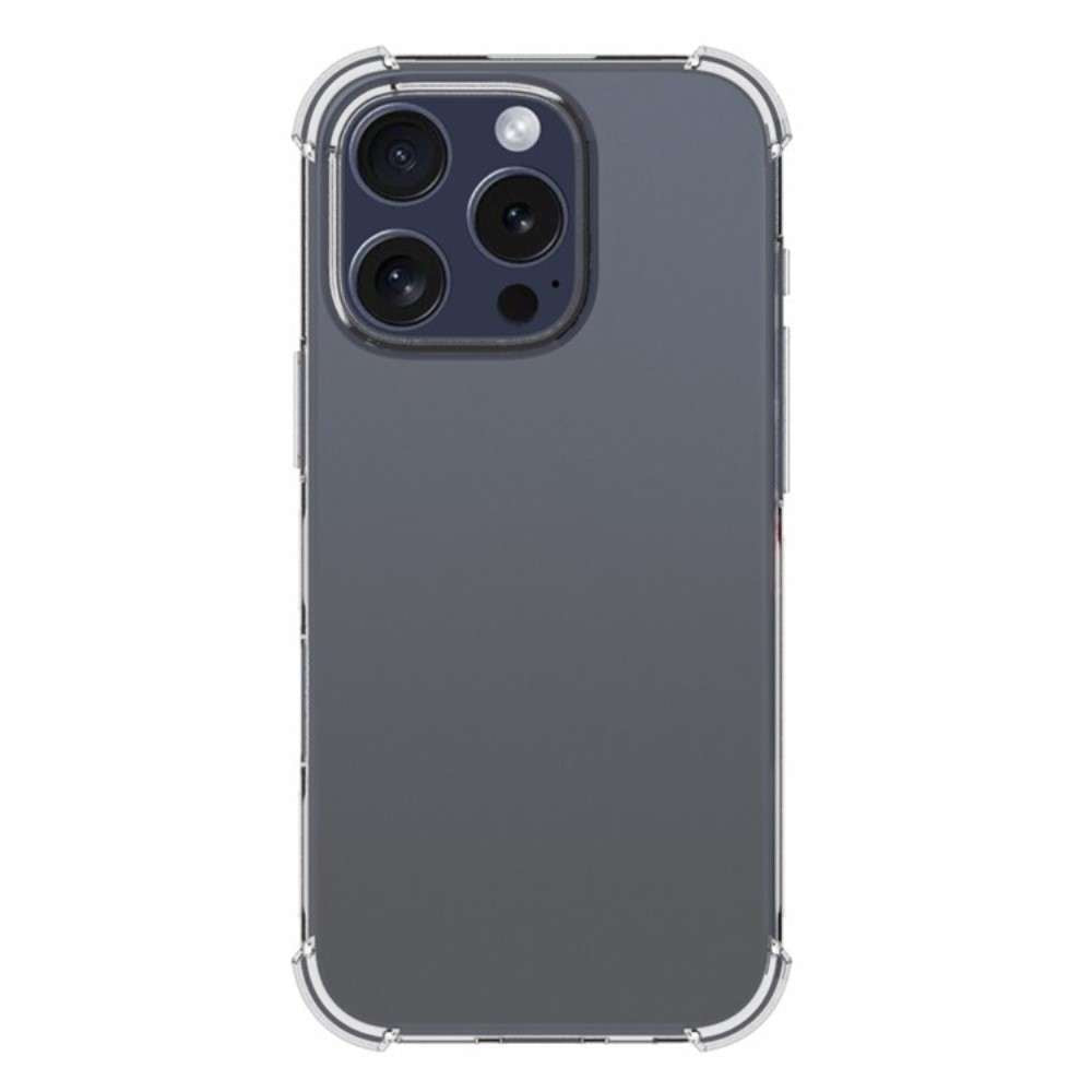 Apple iPhone 16 Pro Anti-shock Back Cover Transparant achterkant