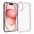 Apple iPhone 16 Anti-shock Back Cover voor de iPhone 16 Transparant design transparant aanzicht voorkant