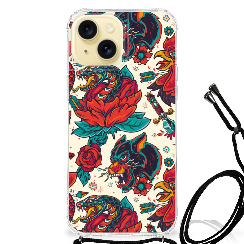 Anti-shock Hoesje met foto voor Apple iPhone 15 Old Skool B2C Telecom