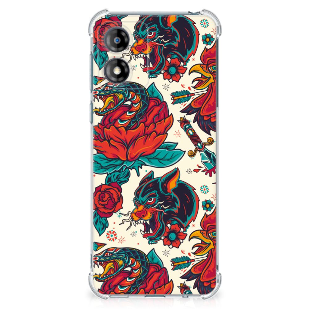 Anti-shock Hoesje met foto voor Motorola Moto E13 Old Skool B2C Telecom