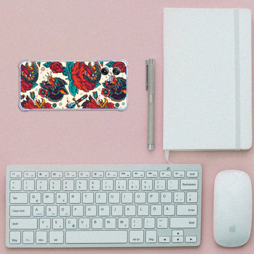 Anti-shock Hoesje met foto voor Motorola Moto G54 Old Skool