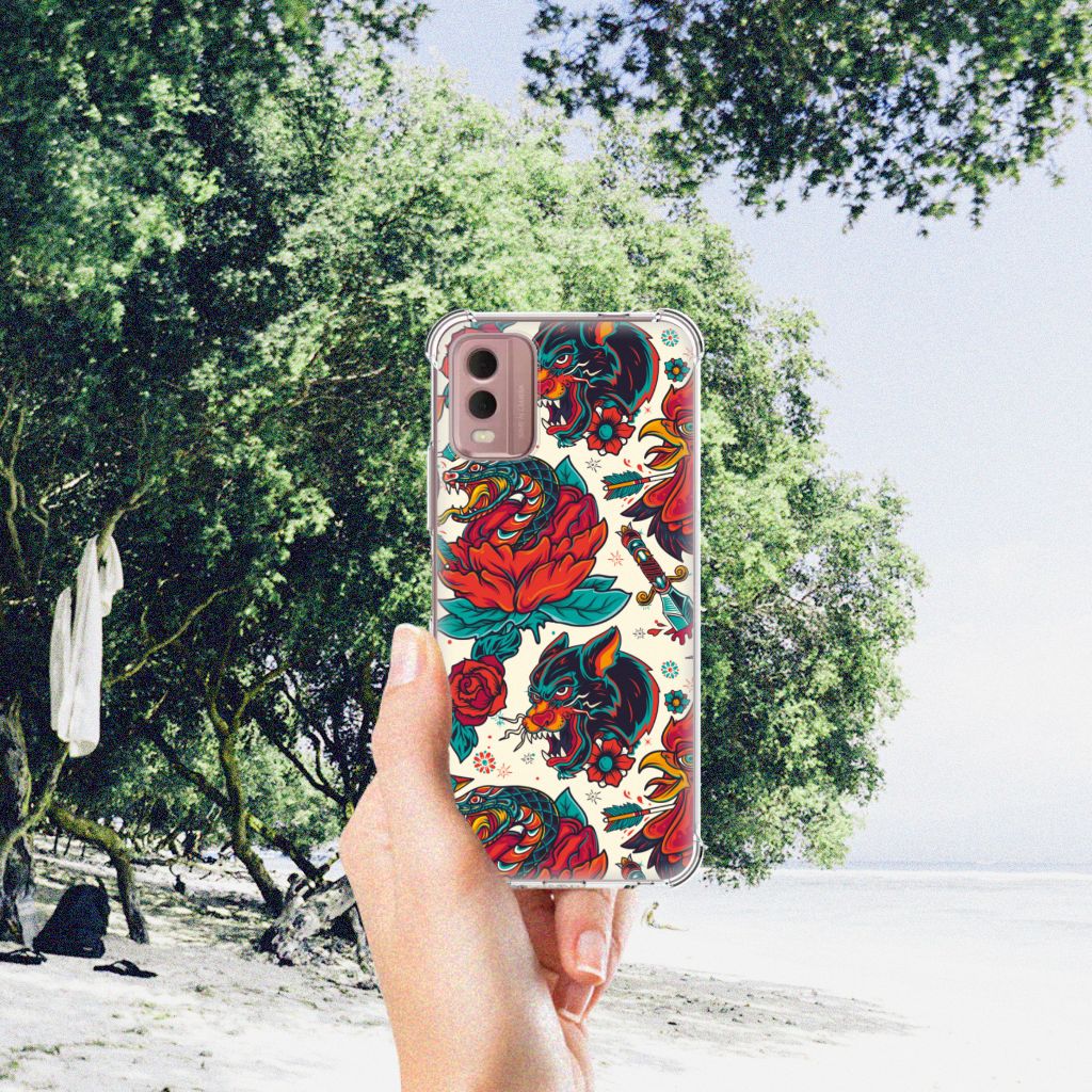 Anti-shock Hoesje met foto voor Nokia C32 Old Skool B2C Telecom