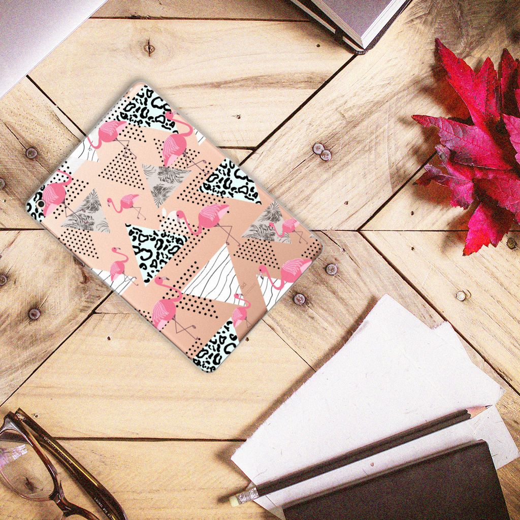 Apple iPad 10.2 | iPad 10.2 (2020) | 10.2 (2021) Back Case Flamingo Triangle
