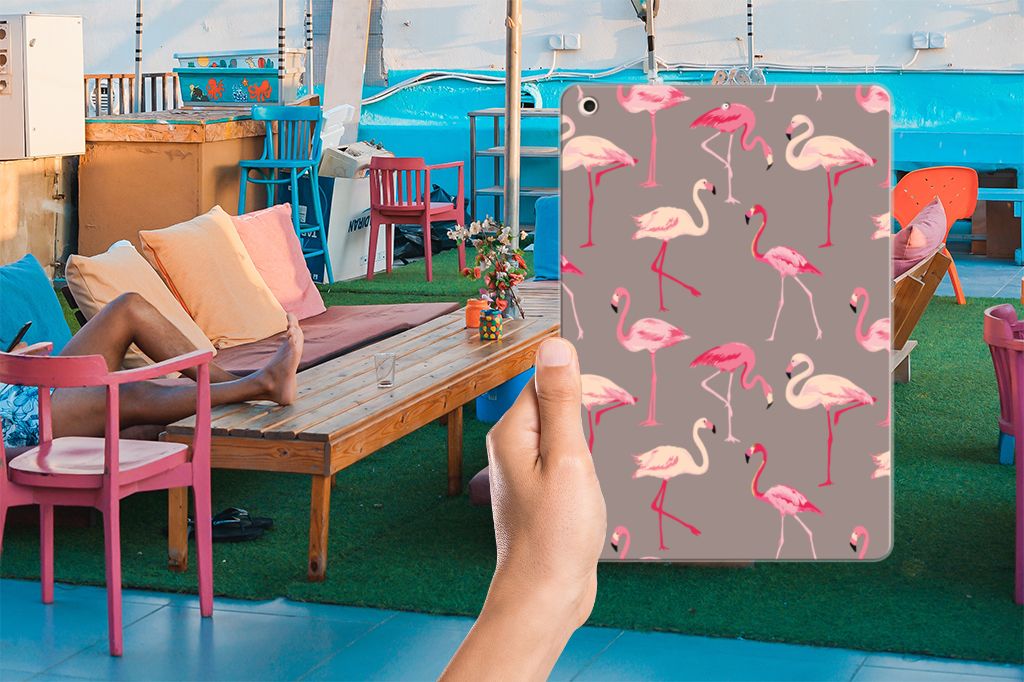 Apple iPad 10.2 | iPad 10.2 (2020) | 10.2 (2021) Back Case Flamingo