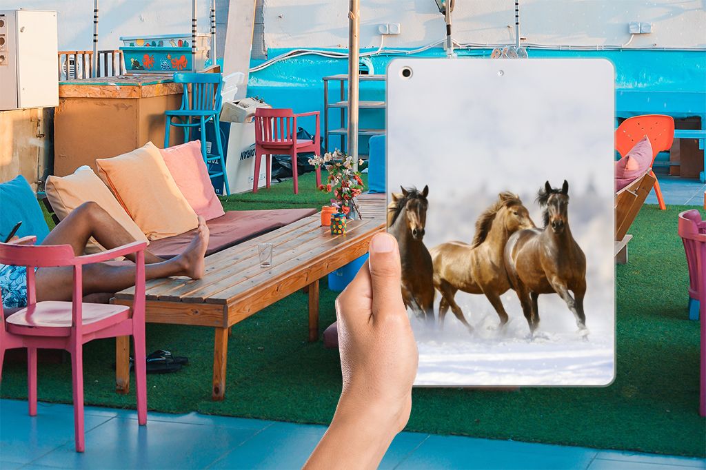 Apple iPad 10.2 | iPad 10.2 (2020) | 10.2 (2021) Back Case Paarden