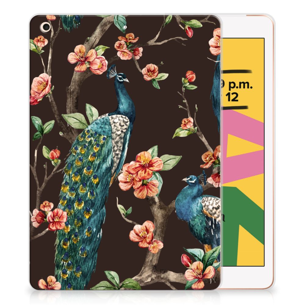 Apple iPad 10.2 | iPad 10.2 (2020) | 10.2 (2021) Back Case Pauw met Bloemen