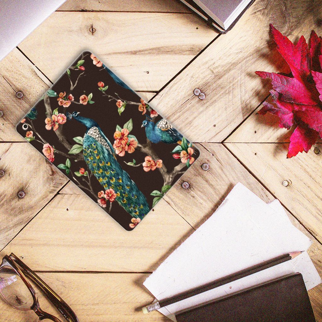 Apple iPad 10.2 | iPad 10.2 (2020) | 10.2 (2021) Back Case Pauw met Bloemen