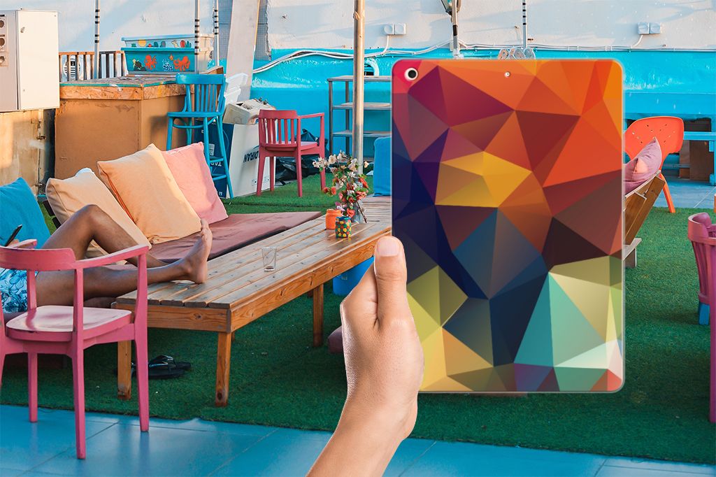 Apple iPad 10.2 | iPad 10.2 (2020) | 10.2 (2021) Back Cover Polygon Color