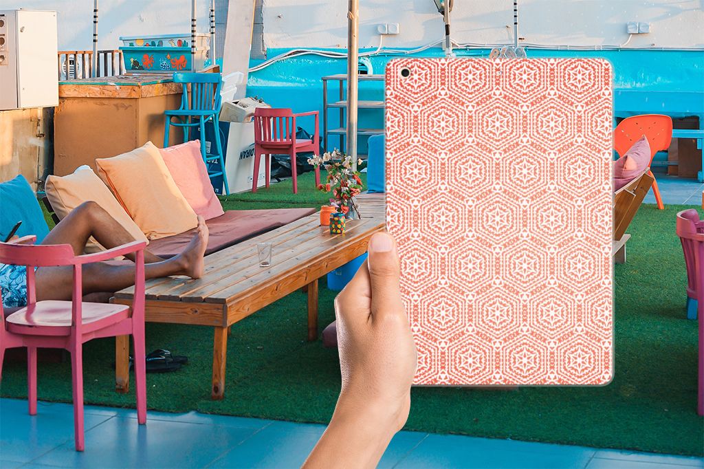 Apple iPad 10.2 | iPad 10.2 (2020) | 10.2 (2021) Hippe Hoes Pattern Orange