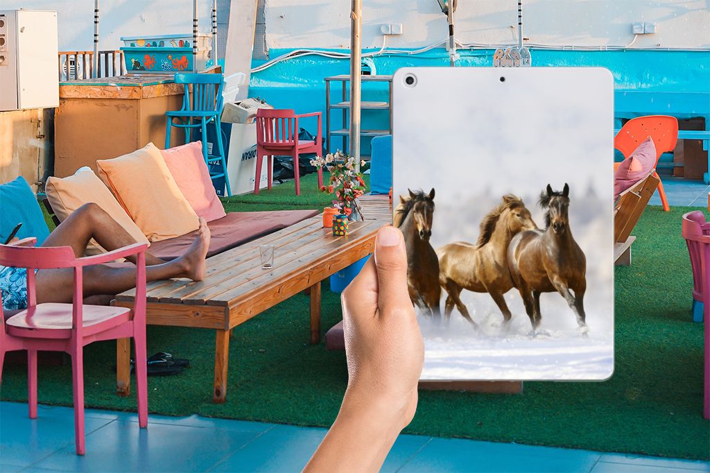 Apple iPad 9.7 2018 | 2017 Back Case Paarden