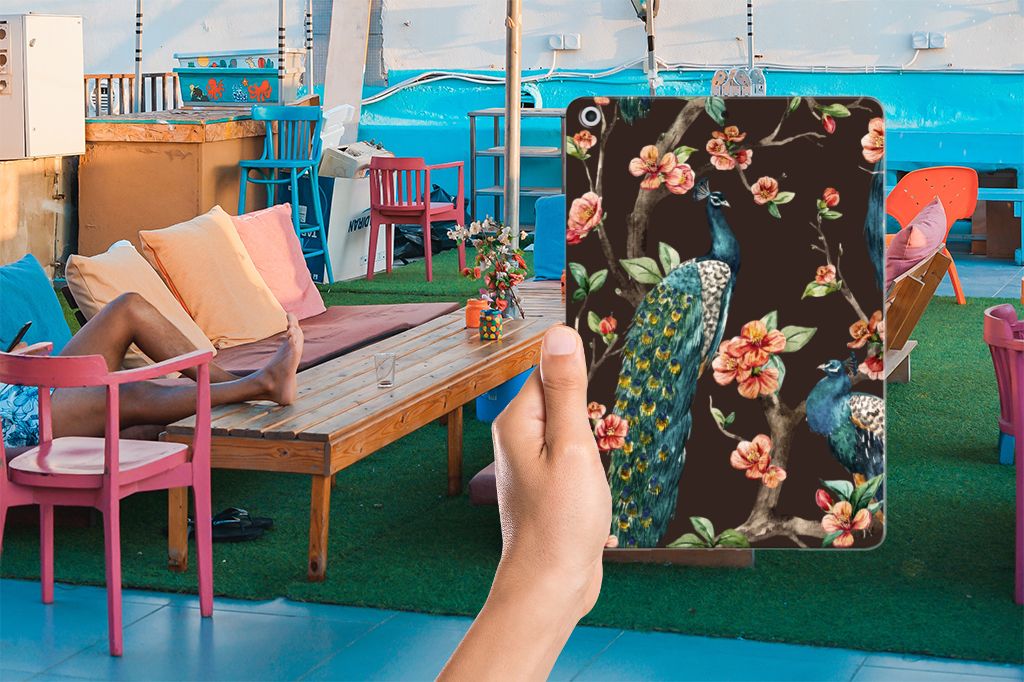 Apple iPad 9.7 2018 | 2017 Back Case Pauw met Bloemen