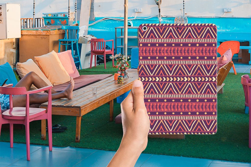 Apple iPad 9.7 2018 | 2017 Hippe Hoes Aztec Paars