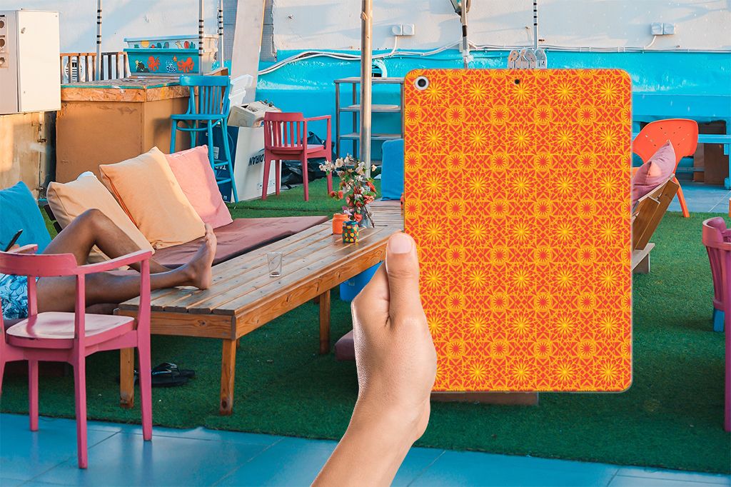 Apple iPad 9.7 2018 | 2017 Hippe Hoes Batik Oranje