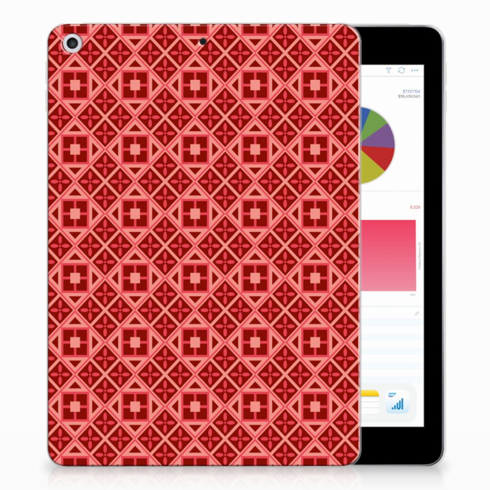 Apple iPad 9.7 2018 | 2017 Hippe Hoes Batik Rood