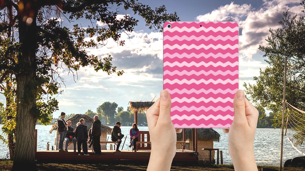 Apple iPad 9.7 2018 | 2017 Hippe Hoes Waves Pink