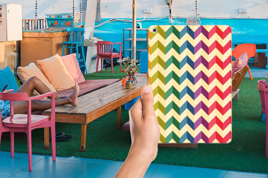 Apple iPad 9.7 2018 | 2017 Hippe Hoes Zigzag Multi Color