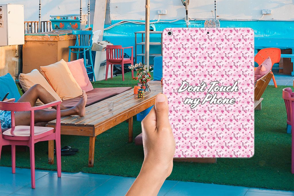 Apple iPad 9.7 2018 | 2017 Print Case Flowers Pink DTMP
