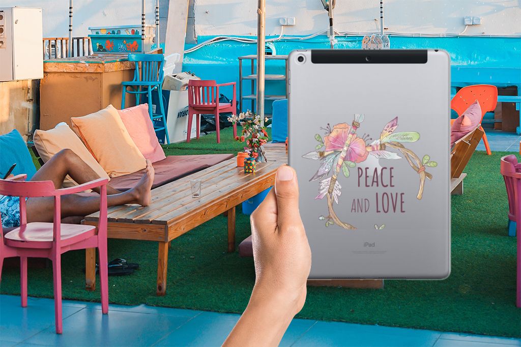 Apple iPad 9.7 2018 | 2017 Tablet Back Cover Boho Text