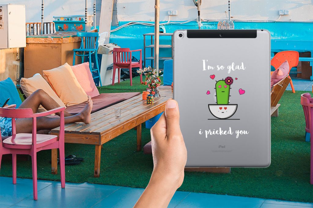 Apple iPad 9.7 2018 | 2017 Tablet Back Cover Cactus Glad