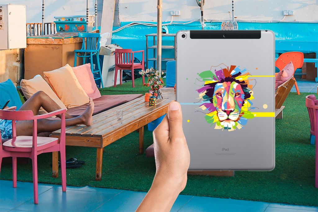 Apple iPad 9.7 2018 | 2017 Tablet Back Cover Lion Color