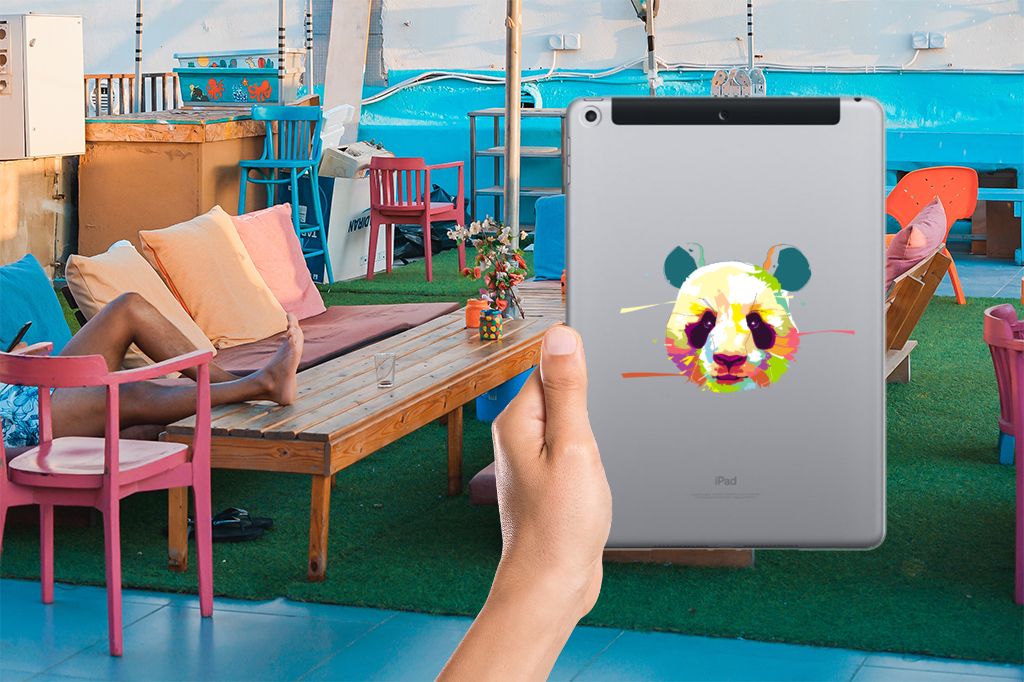Apple iPad 9.7 2018 | 2017 Tablet Back Cover Panda Color