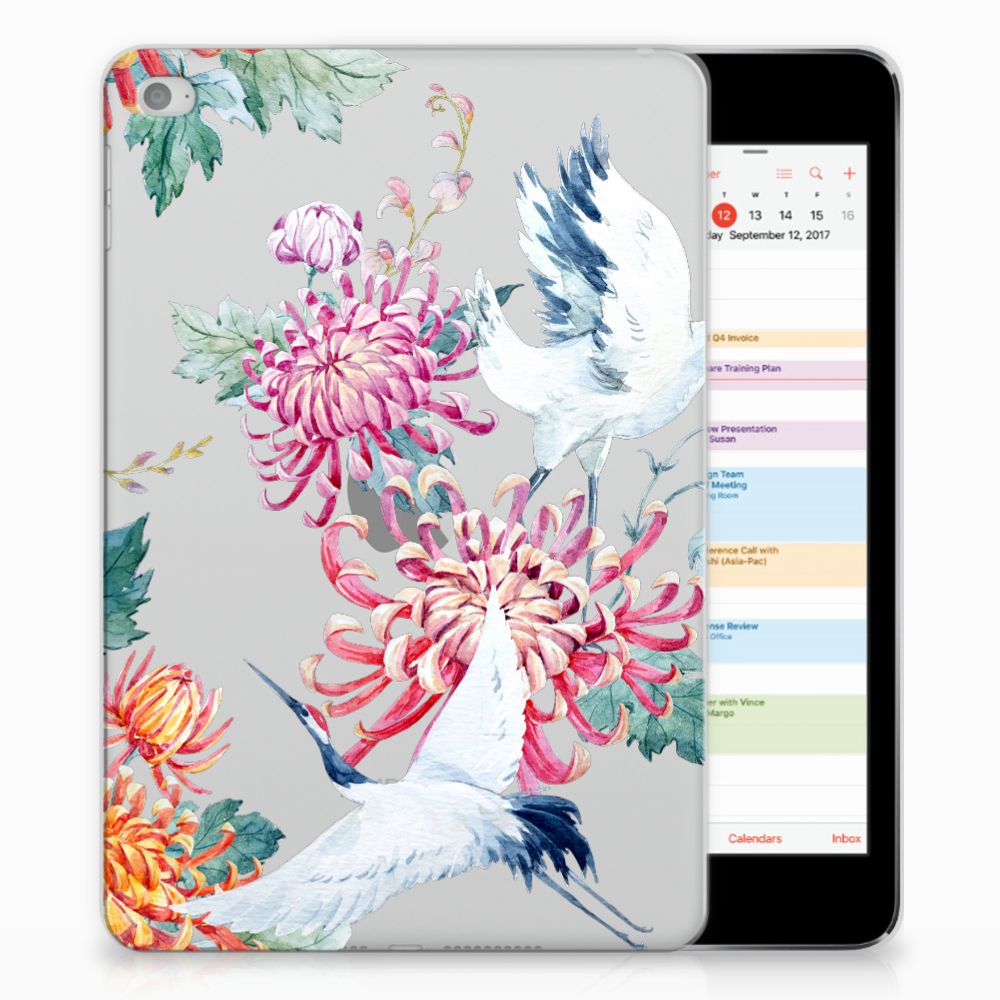 Apple iPad Mini 4 | Mini 5 (2019) Back Case Bird Flowers