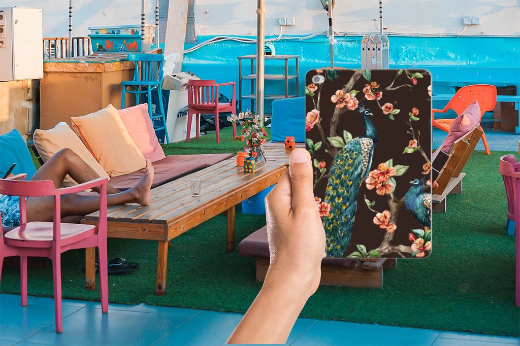 Apple iPad Mini 4 | Mini 5 (2019) Back Case Pauw met Bloemen