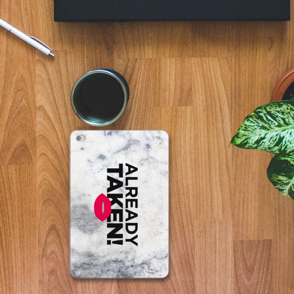 Apple iPad Mini 4 | Mini 5 (2019) Back cover met naam Already Taken White