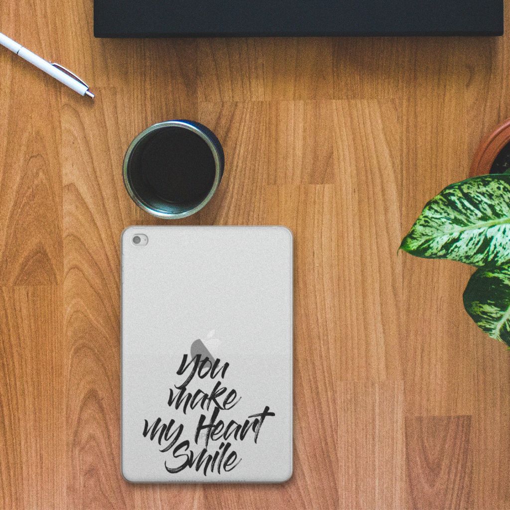 Apple iPad Mini 4 | Mini 5 (2019) Back cover met naam Heart Smile