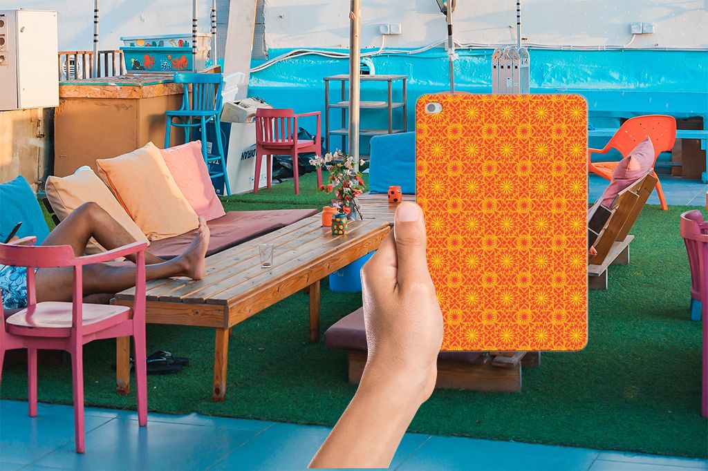 Apple iPad Mini 4 | Mini 5 (2019) Hippe Hoes Batik Oranje