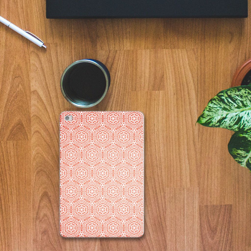 Apple iPad Mini 4 | Mini 5 (2019) Hippe Hoes Pattern Orange