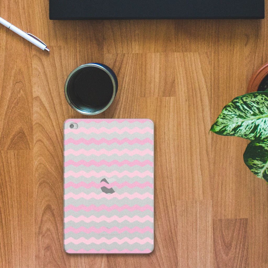 Apple iPad Mini 4 | Mini 5 (2019) Hippe Hoes Waves Roze