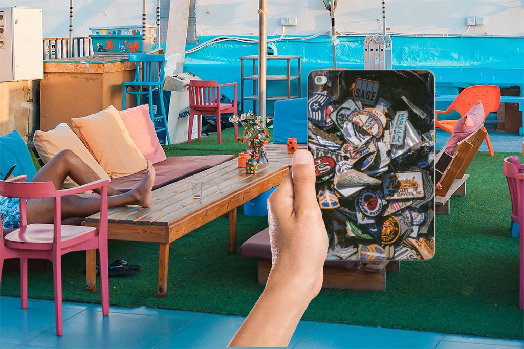 Apple iPad Mini 4 | Mini 5 (2019) Tablet Backcover met foto Badges
