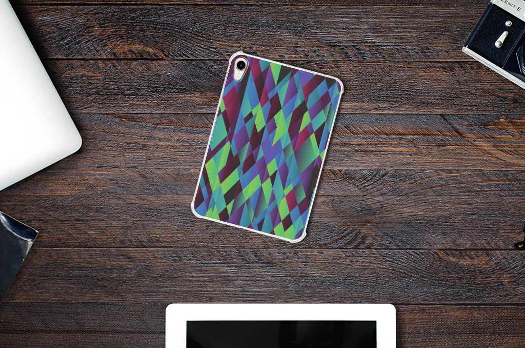 Apple iPad mini 6 (2021) Back Cover Abstract Green Blue - B2C Telecom