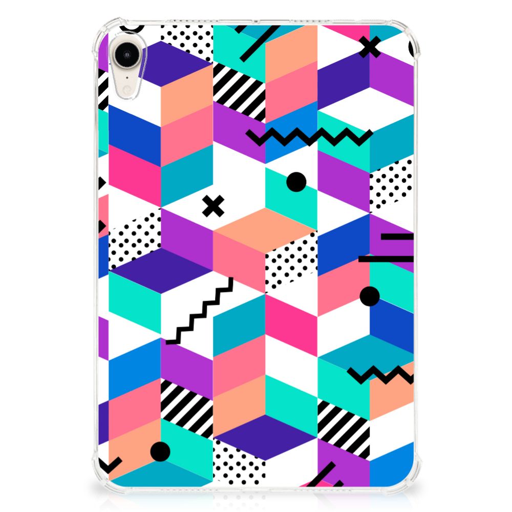 Apple iPad mini 6 (2021) Back Cover Blokken Kleurrijk - B2C Telecom
