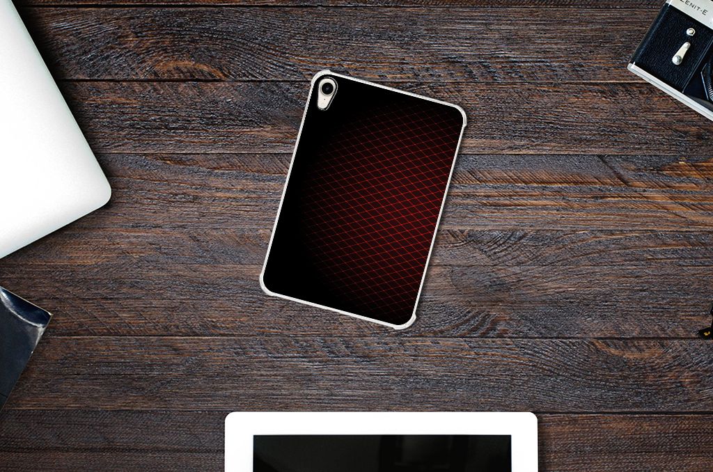 Apple iPad mini 6 (2021) Hippe Hoes Geruit Rood - B2C Telecom