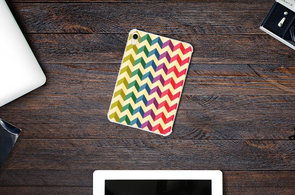 Apple iPad mini 6 (2021) Hippe Hoes Zigzag Multi Color - B2C Telecom