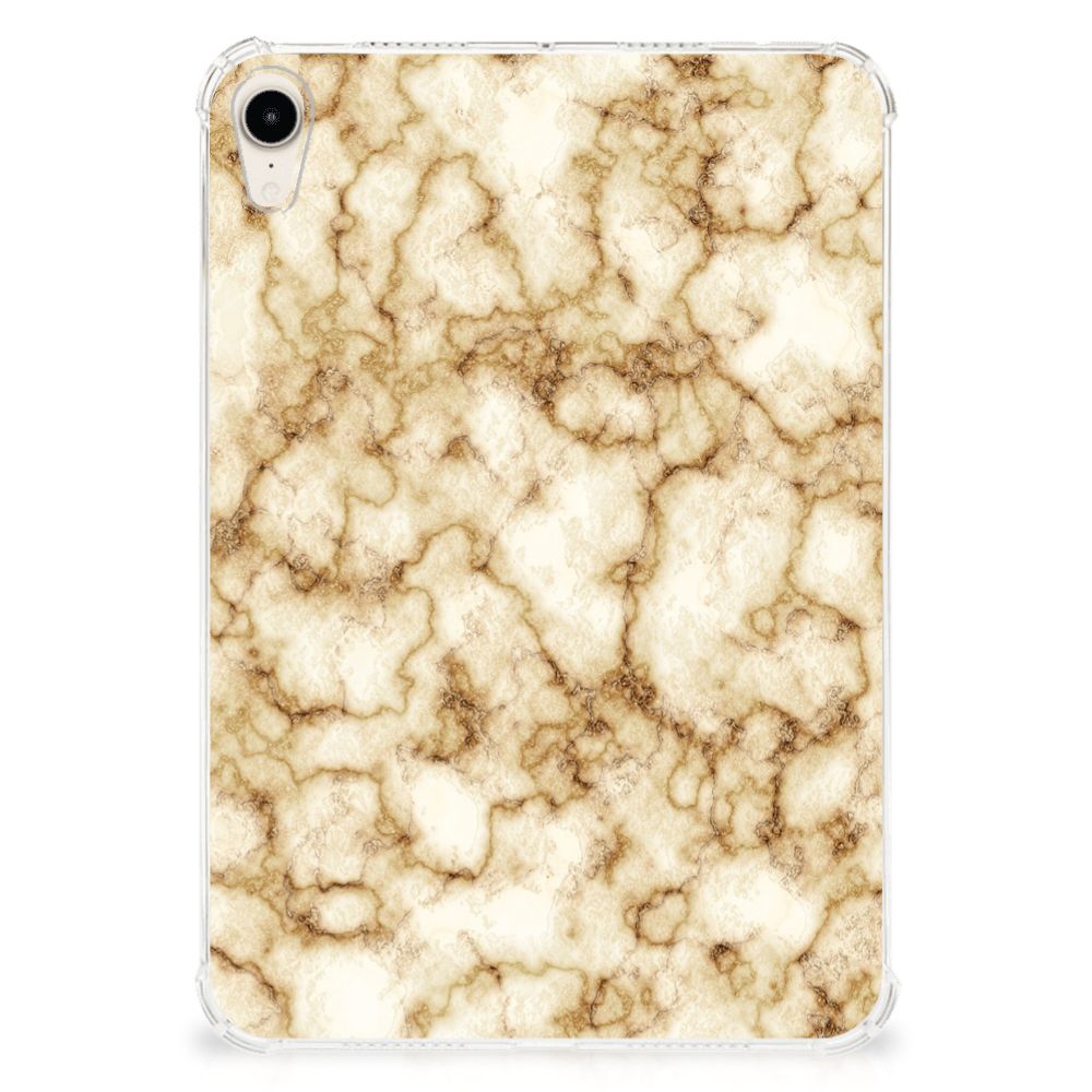 Apple iPad mini 6 (2021) Tablet Back Cover Marmer Goud - B2C Telecom