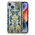 Apple iPhone 14 TPU Case Beige Flowers design beige flowers voorkant