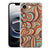 Apple iPhone 16e Hoesje - Retro TPU Antishock designnaam retro kleurpatroon aanzicht
