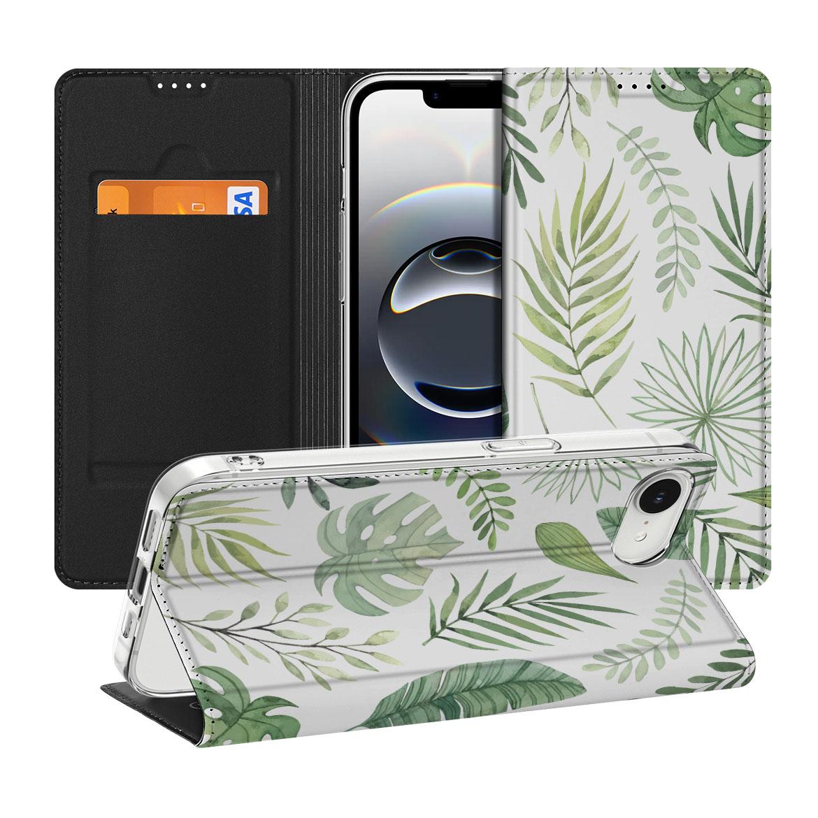 Apple iPhone 16e Smart Cover Leaves design Leaves aanzicht