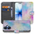Apple iPhone 17 Bookcase Hoesje Met Pasjeshouder Watercolor Light pastelverf design voorzijde