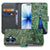 Apple iPhone 17 Bookcase Hoesje Met Pauwprint En Pasjes pauwprint bookcase voorkant