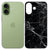 Apple iPhone 17 Softcase Back cover Marmer Zwart